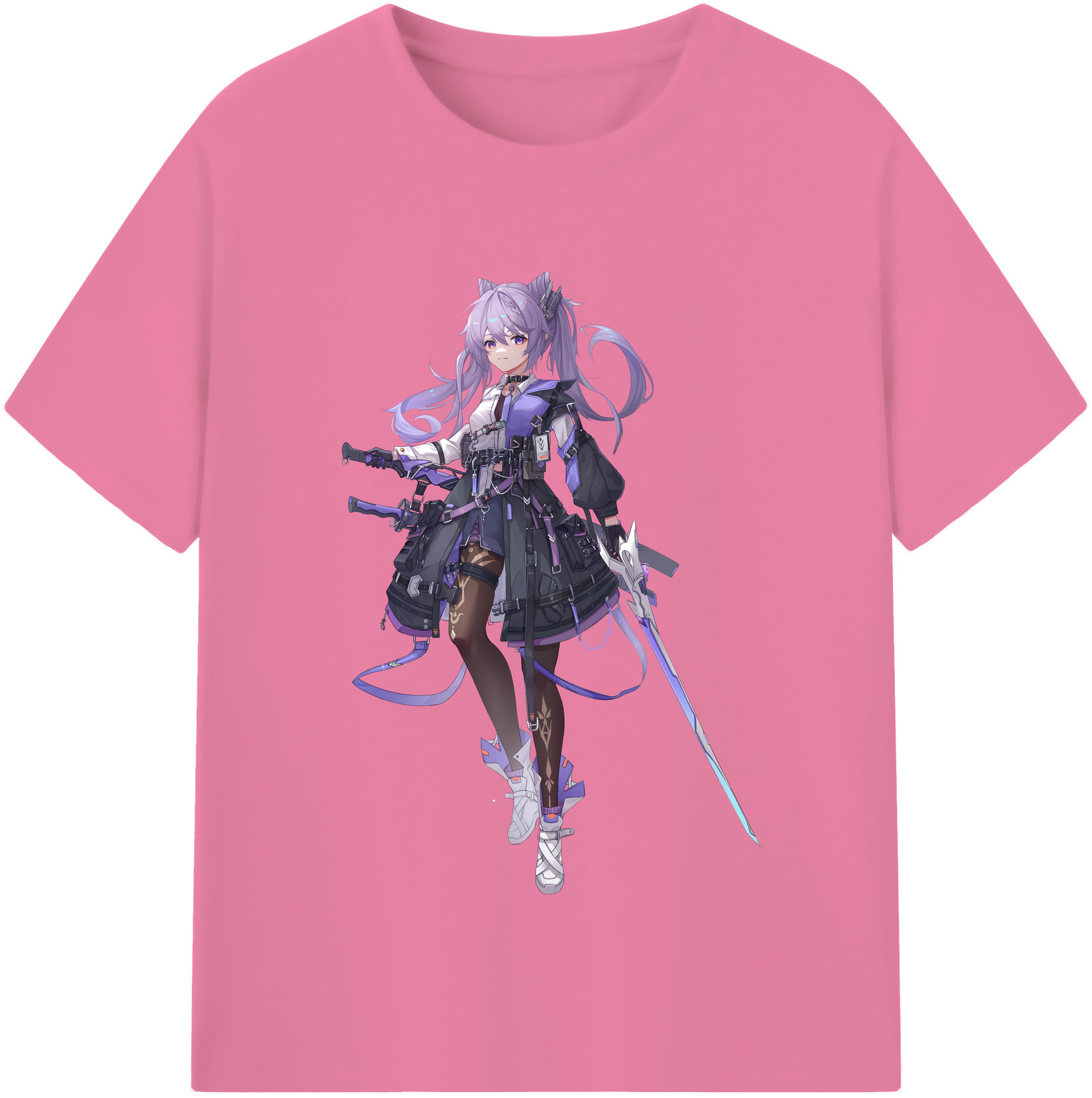 げんし神 刻晴 こくせい genshin Kokusei 綿100％半袖Tシャツ（フロントプリント）